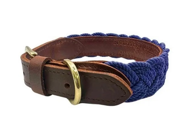 1ea Baydog Small Navy Blue Seaside Collar - Dog/Cat Supplements